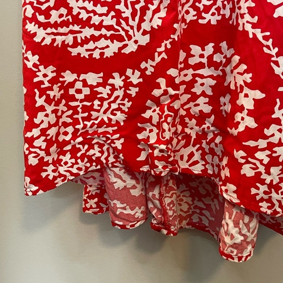 Gap Factory Hi/low maxi dress bright red adjustable spaghetti strap size med - Picture 8 of 8